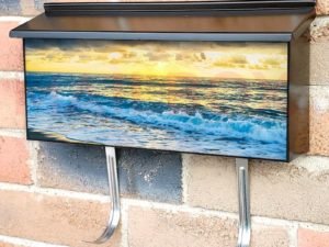 Sunset at the Ocean Townhouse Mailbox Cover