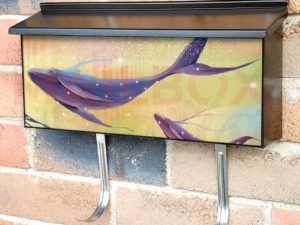 Magical Flying Whales Townhouse Mailbox Cover