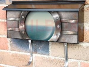 Peaceful View Through a Ship Porthole #2 Townhouse Mailbox Cover