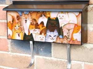 Cute Funny Cats Townhouse Mailbox Cover