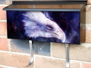 Eagle and Yin and Yang Symbol Townhouse Mailbox Cover