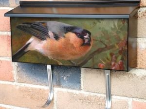 Bulfinch by Archibald Thorburn Townhouse Mailbox Cover