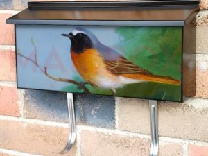 Pair of Redstarts by Archibald Thorburn Townhouse Mailbox Cover