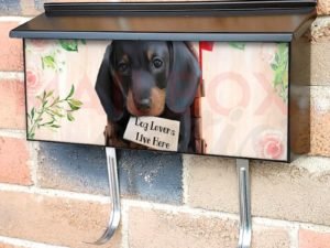 Dog Lovers Live Here Townhouse Mailbox Cover