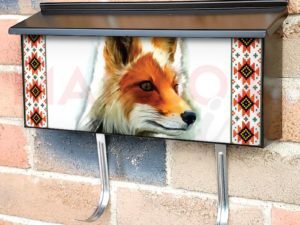 Beautiful Arctic Fox Townhouse Mailbox Cover