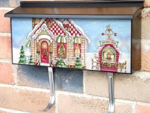 Santa's Cottage Townhouse Mailbox Cover