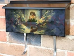 Christmas Visitor Townhouse Mailbox Cover