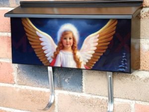 Beautiful Christmas Angel #1 Townhouse Mailbox Cover
