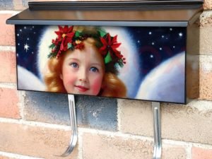 Beautiful Christmas Angel #3 Townhouse Mailbox Cover