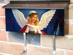 Beautiful Christmas Angel #4 Townhouse Mailbox Cover
