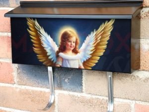Beautiful Christmas Angel #6 Townhouse Mailbox Cover