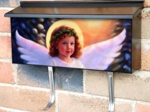 Beautiful Christmas Angel #8 Townhouse Mailbox Cover