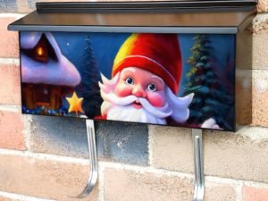 Cute Christmas Gnome #1 Townhouse Mailbox Cover