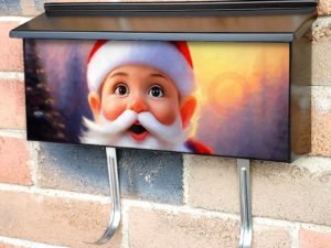 Cute Christmas Gnome #2 Townhouse Mailbox Cover