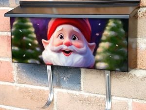 Cute Christmas Gnome #4 Townhouse Mailbox Cover