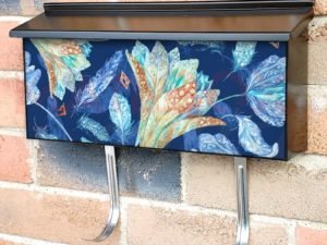 Beautiful Flowers and Feathers Townhouse Mailbox Cover