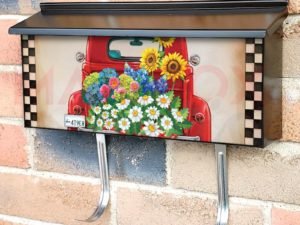 Pioneer Woman Flower Market Truck #2 Townhouse Mailbox Cover