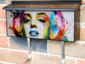 Colorful Marilyn Monroe Design Townhouse Mailbox Cover