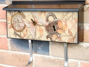 Vintage Butterfly Design #1 Townhouse Mailbox Cover