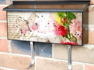 Vintage Butterfly Design #6 Townhouse Mailbox Cover