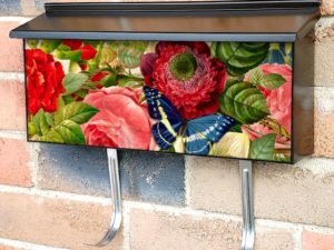 Vintage Butterfly Design #9 Townhouse Mailbox Cover