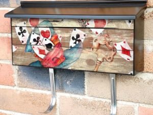 Alice in Wonderland Pattern #2 Townhouse Mailbox Cover