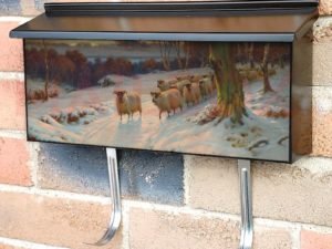 A Winter Evening by Wright Barker Townhouse Mailbox Cover
