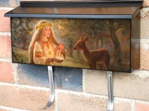 Zhiva by Andrey Shishkin Townhouse Mailbox Cover