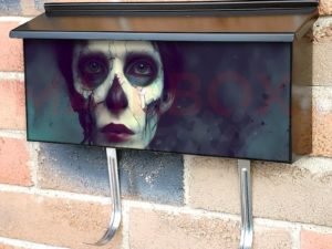 Demon Girl Face #1 Townhouse Mailbox Cover