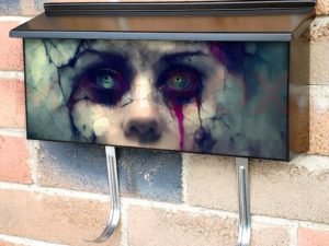 Demon Girl Face #2 Townhouse Mailbox Cover