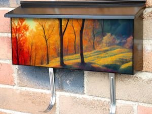 Girl in the Forest Townhouse Mailbox Cover