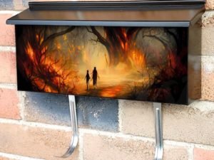 Lost Kids in the Halloween Forest Townhouse Mailbox Cover