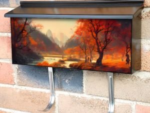 Autumn River Townhouse Mailbox Cover
