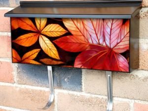 Colorful Leaves Townhouse Mailbox Cover