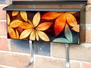 Colorful Leaves #2 Townhouse Mailbox Cover