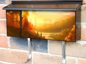 Beautiful Autumn Sunset #8 Townhouse Mailbox Cover