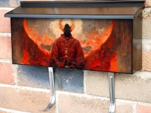 The Angel of Hell Townhouse Mailbox Cover