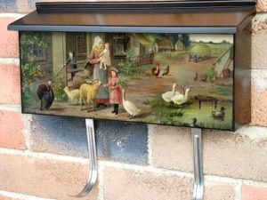 Evening on the Farm Townhouse Mailbox Cover