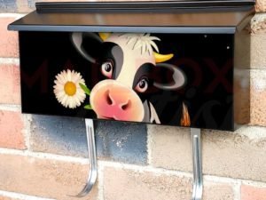 Cute Cow with Daisies Townhouse Mailbox Cover