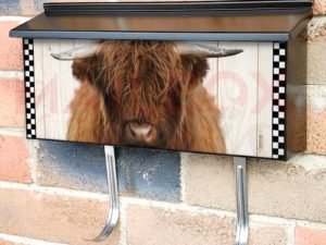 Young Highland Cow #2 Townhouse Mailbox Cover