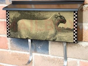 Vintage Sheep Design #2 Townhouse Mailbox Cover