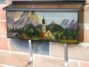 Cows in the Alps Townhouse Mailbox Cover