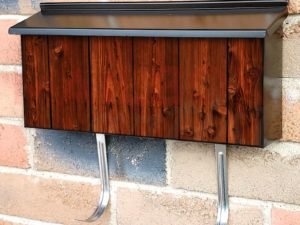 Farmhouse Barn Wood Door #2 Townhouse Mailbox Cover