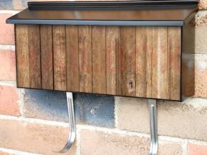 Farmhouse Barn Wood Door #3 Townhouse Mailbox Cover