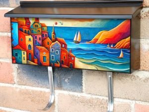 Through the Lake Townhouse Mailbox Cover