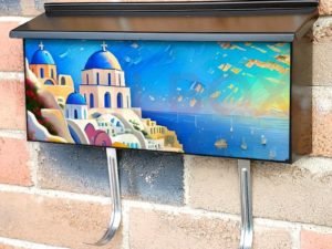 Greece, Santorini #5 Townhouse Mailbox Cover