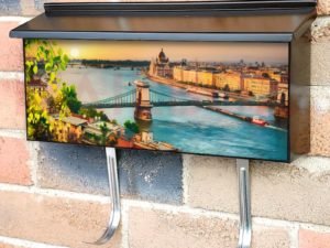 Beautiful Danube in Budapest  Townhouse Mailbox Cover
