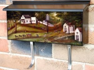 Going to the Farmers Market Townhouse Mailbox Cover