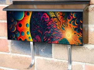 Psychedelic Landscape #1 Townhouse Mailbox Cover