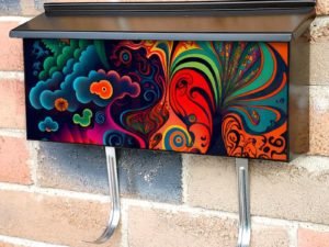 Psychedelic Landscape #2 Townhouse Mailbox Cover